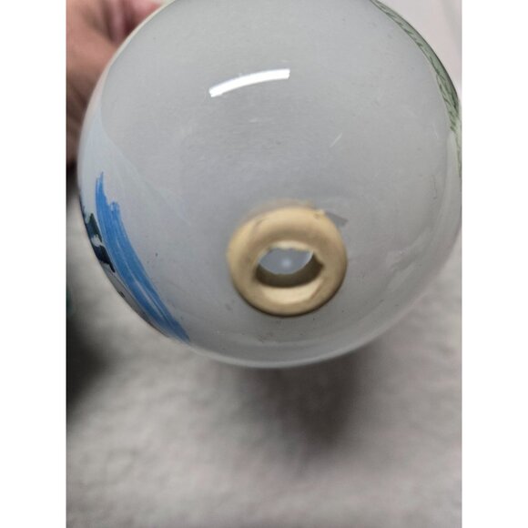 Li Bien Christmas Ornament with Snowman & Village Scene Hand Painted Pier1 - Picture 5 of 9